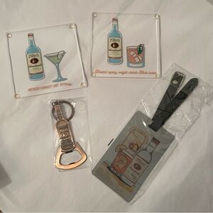 Tito’s Handmade Coasters, Bottle Opener, Luggage Tag